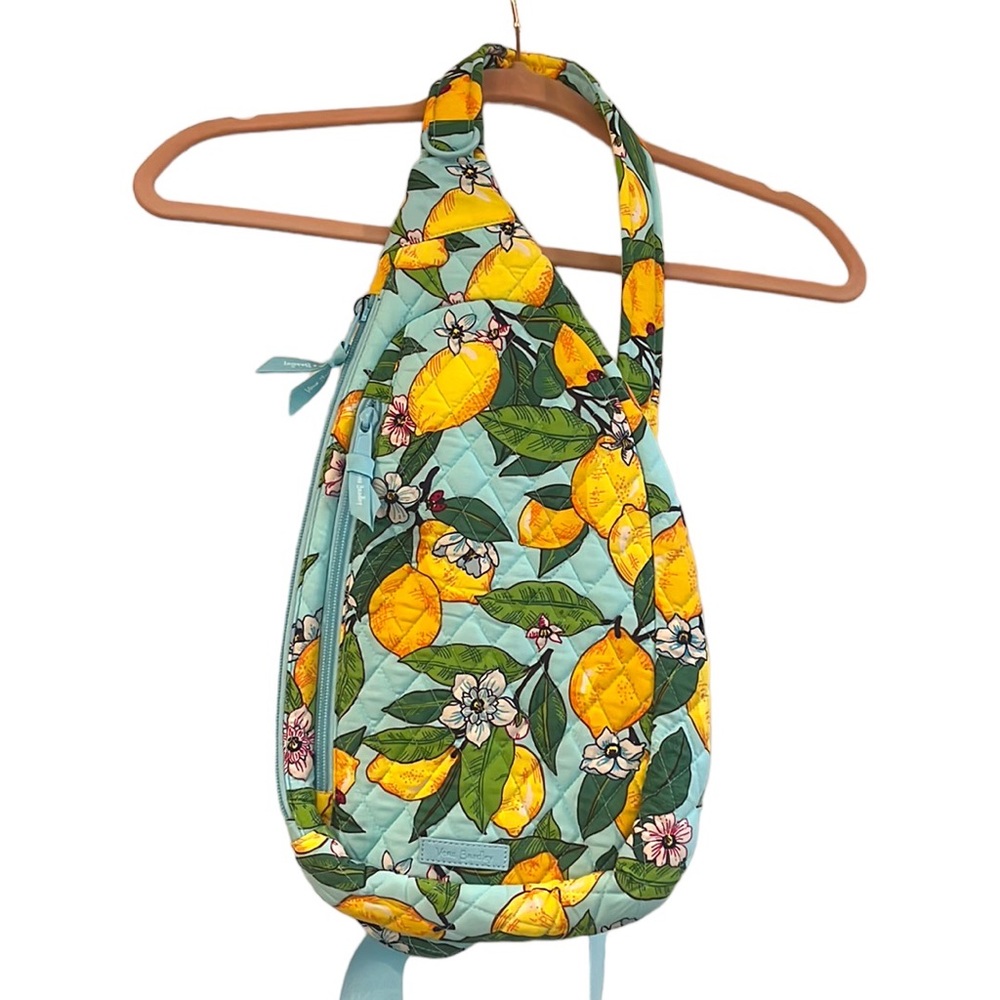 VERA BRADLEY ESSENTIAL SLING BACKPACK LEMON GROVE PRINT MULTICOLOR NEW IN BAGS